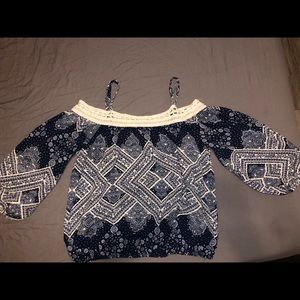 Off the shoulder crop top